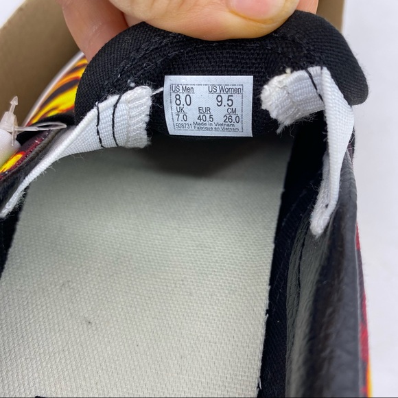 Vans Slip On Samurai Rising Sneakers Flames Skull - Picture 13 of 13